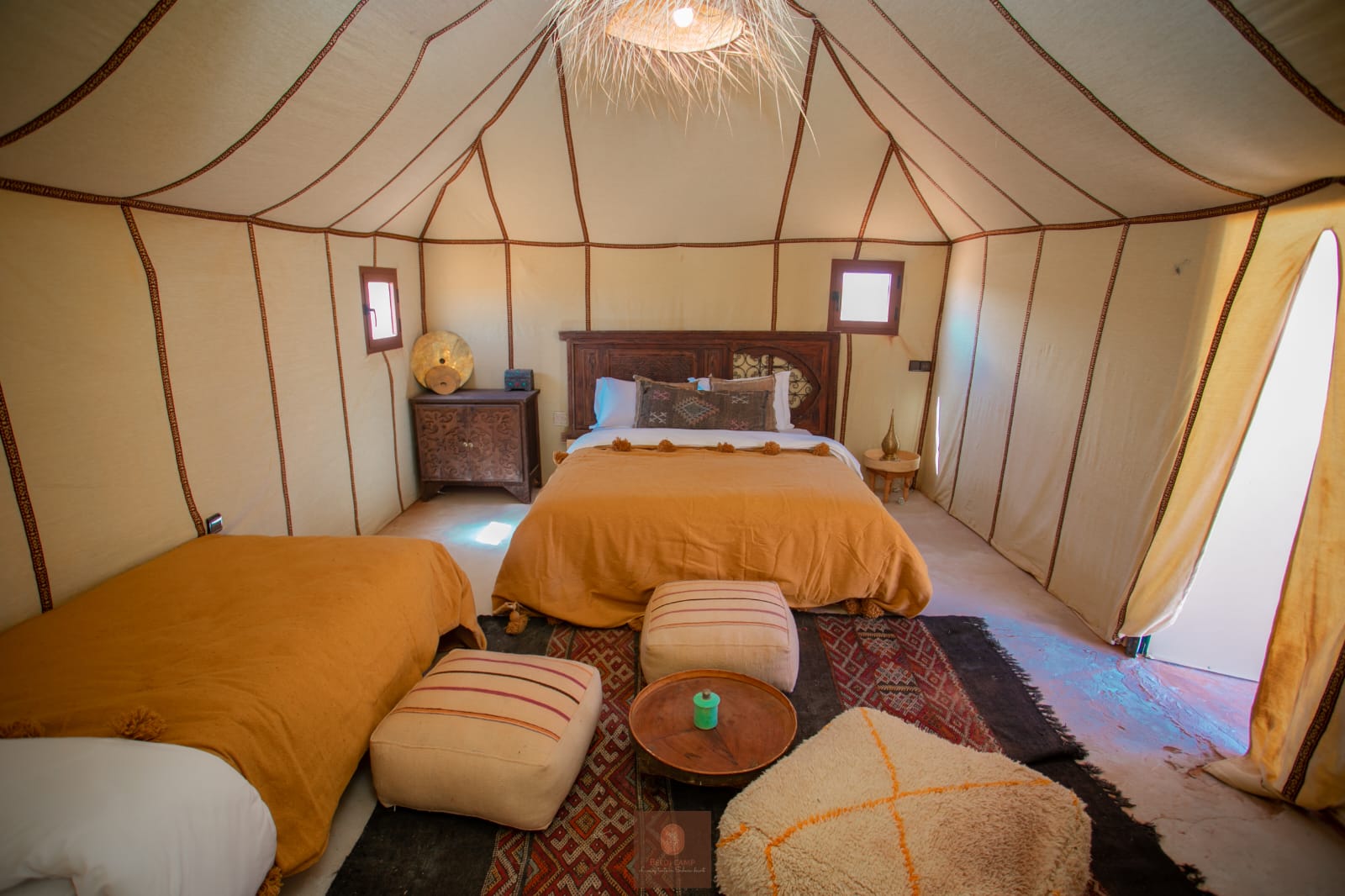 Double Twin Luxury Tent Orange - Merzouga 3