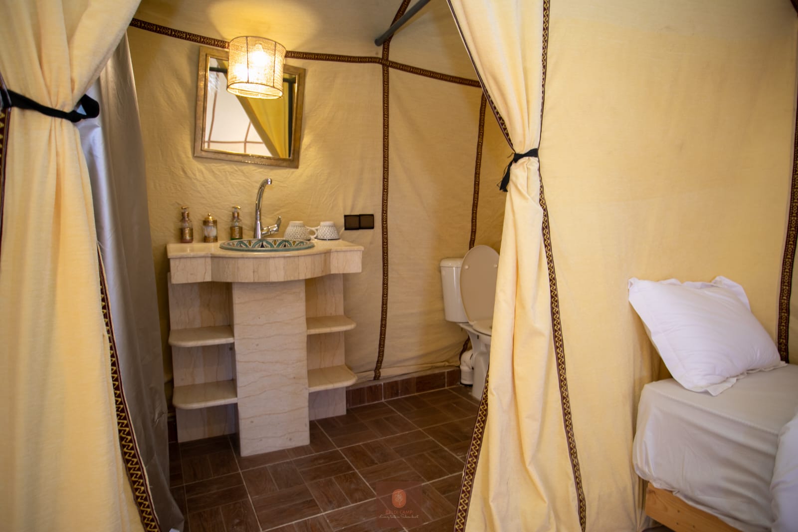 Double Twin Luxury Tent Orange - Merzouga 3