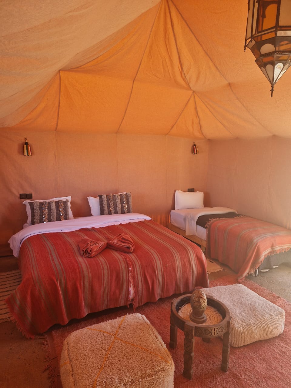 Triple Luxury Tent Merzouga Camp Red 1