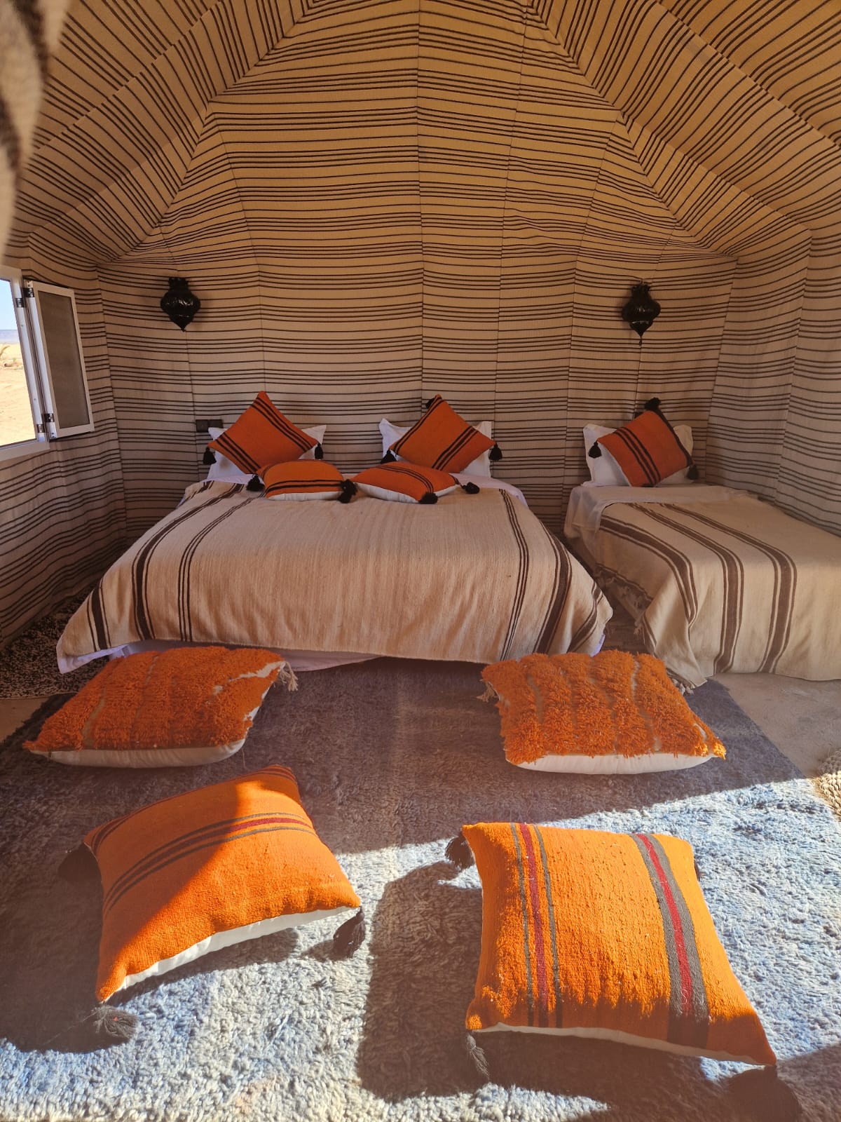Triple Luxury Tent Merzouga Camp Red 2