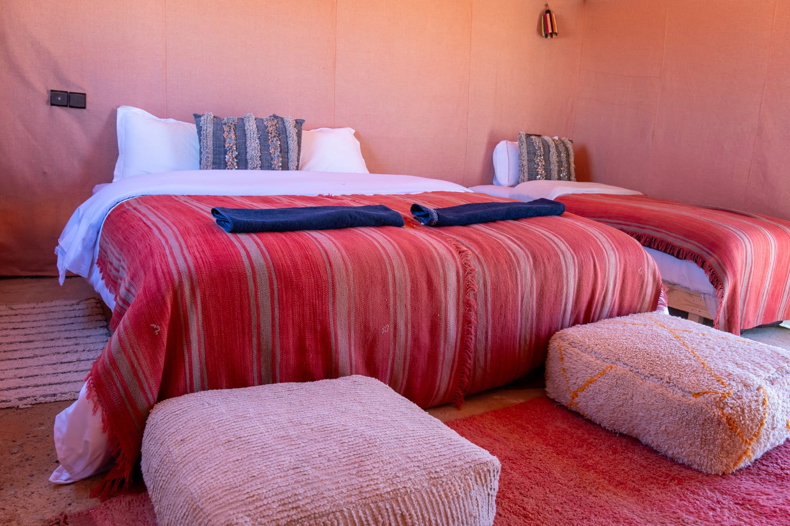 Luxury private tent at Beldi Camp