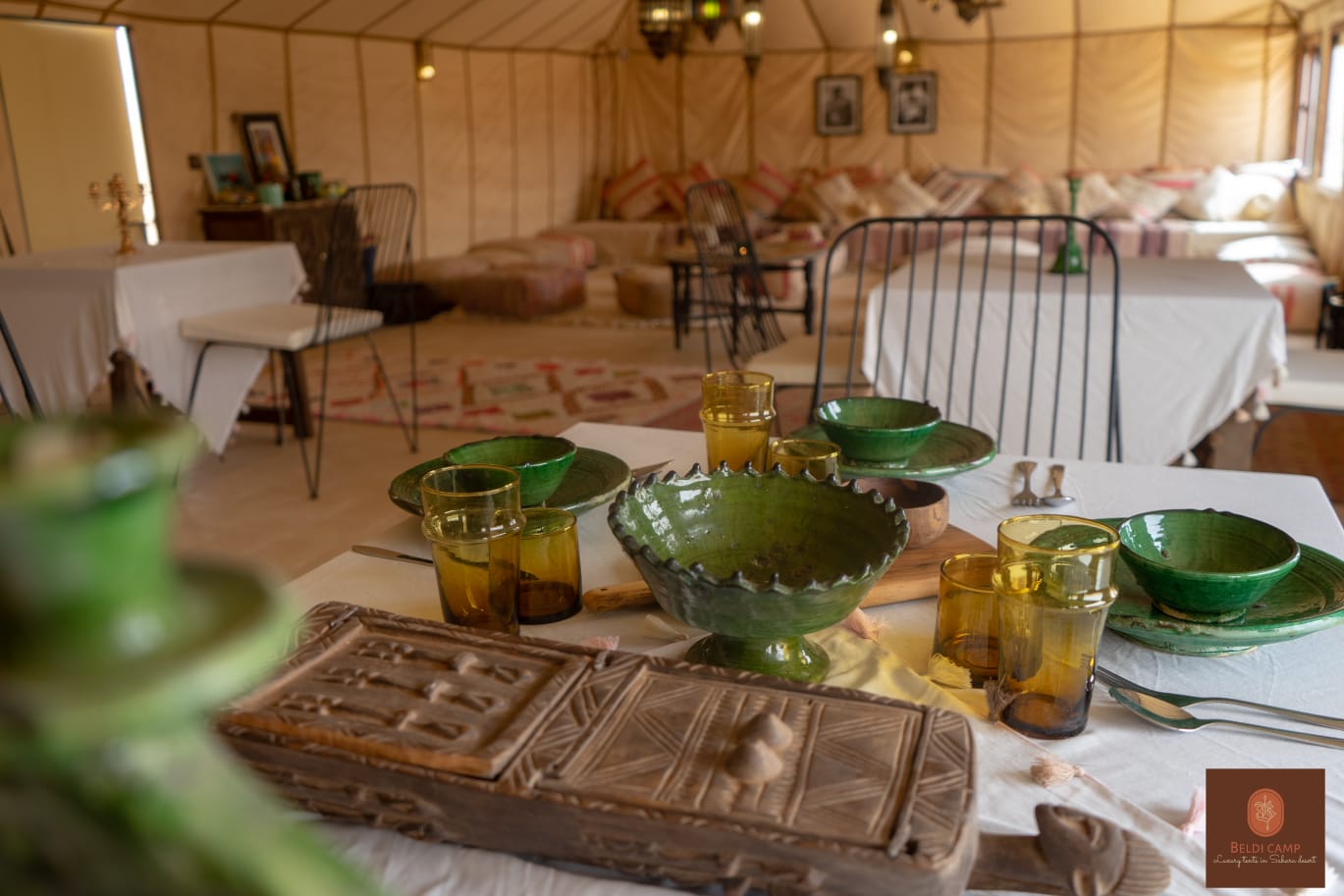 Moroccan luxury desert camp